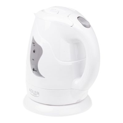 Adler Kettle AD 08 Standard 850 W 1 L Plastic 360° rotational base White