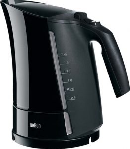 Braun Kettle WK 300 Standard 2200 W 1.7 L Plastic 360° rotational base Black