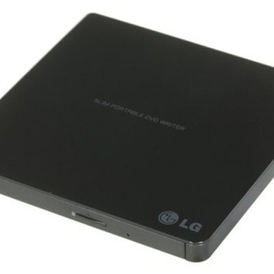 H.L Data Storage Ultra Slim Portable DVD-Writer GP57EB40 Interface USB 2.0 DVD±R/RW CD read speed 24 x CD write speed 24 x Black Desktop/Notebook
