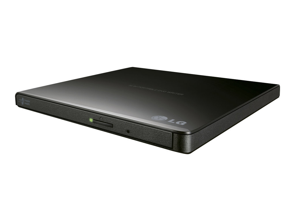 H.L Data Storage Ultra Slim Portable DVD-Writer GP57EB40 Interface USB 2.0 DVD±R/RW CD read speed 24 x CD write speed 24 x Black Desktop/Notebook - Image 2