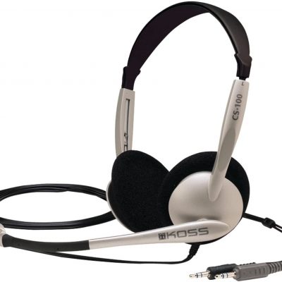 Koss Headphones CS100 Wired On-Ear Microphone Black/Gold