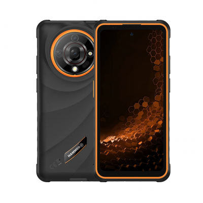 Hammer Iron 6 Orange 6.56 " IPS 1612 x 720 pixels Mediatek Dimensity 6300 Internal RAM 8 GB 256 GB Dual SIM 3G 4G 5G Main camera resolution 64 MP Android 15 6050 mAh
