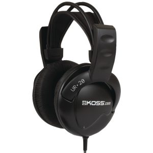 Koss Headphones DJ Style UR20 Wired On-Ear Black Noise canceling