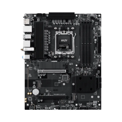 MSI PRO B850-S EVO WIFI Processor family AMD Processor socket AM5 DDR5 Supported hard disk drive interfaces SATA, M.2 Number of SATA connectors 4