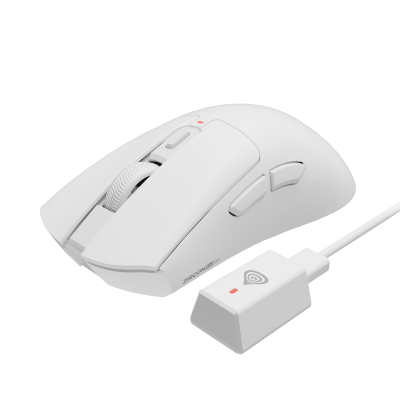 Genesis Gaming Mouse Zircon 880 Pro 8k Wireless 2.4GHz, Bluetooth White