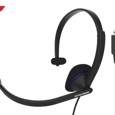 Koss Headphones CS195 USB Wired On-Ear Microphone Black