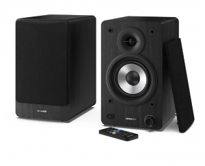 Sharp CP-SS30 Bookshelf Speakers, Black Sharp Speakers CP-SS30(BK) Bookshelf 60 W Bluetooth Wireless connection Black