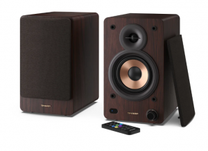 Sharp CP-SS30 Bookshelf Speakers, Brown Sharp Speakers CP-SS30(BR) Bookshelf 60 W Bluetooth Wireless connection Brown