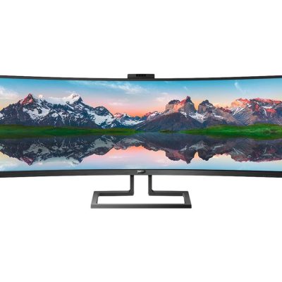 Philips SuperWide curved LCD display 499P9H/00 48.8 " VA Dual QHD 32:9 70 Hz 5 ms 5120 x 1440 pixels 450 cd/m² Headphone out HDMI ports quantity 2 Black