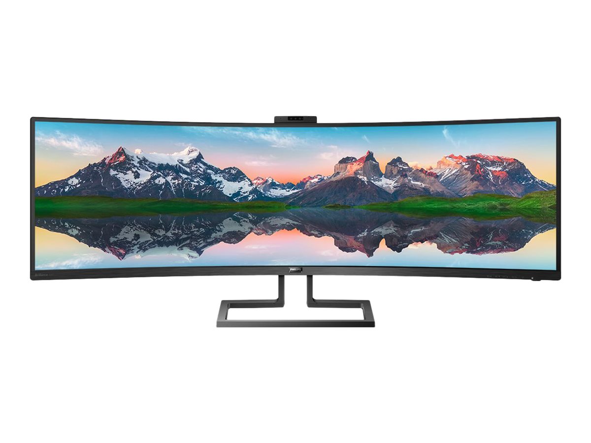 Philips SuperWide curved LCD display 499P9H/00 48.8 " VA Dual QHD 32:9 70 Hz 5 ms 5120 x 1440 pixels 450 cd/m² Headphone out HDMI ports quantity 2 Black