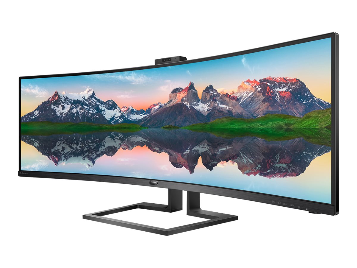 Philips SuperWide curved LCD display 499P9H/00 48.8 " VA Dual QHD 32:9 70 Hz 5 ms 5120 x 1440 pixels 450 cd/m² Headphone out HDMI ports quantity 2 Black - Image 4
