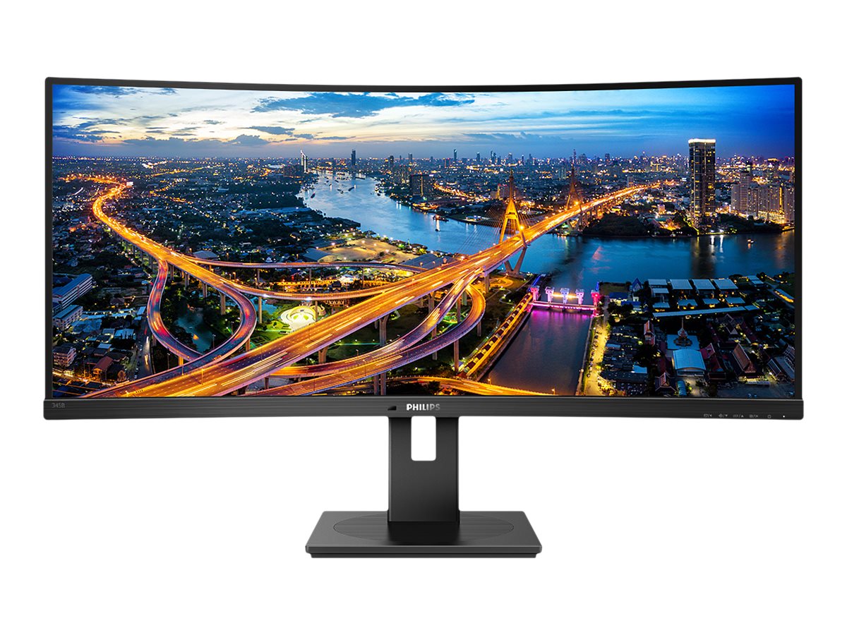 Philips Curved UltraWide 345B1C 34 " VA WQHD 21:9 100 Hz 5 ms 3440 x 1440 300 cd/m² HDMI ports quantity 1 Black Warranty 24 month(s) - Image 4