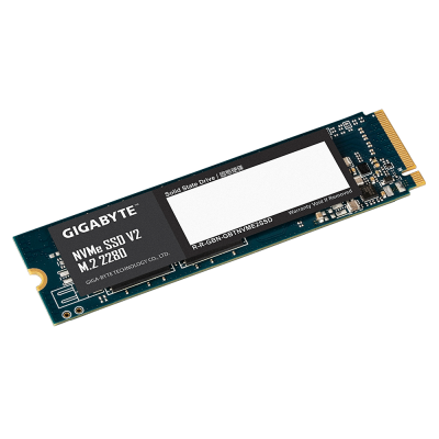 Gigabyte SSD 256 GB SSD form factor M.2 2280 Solid-state drive interface PCIe 3.0 x4 NVMe Read speed 3200 MB/s Write speed 1200 MB/s