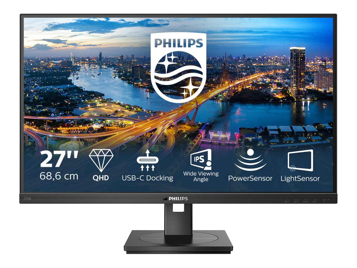 Philips LCD Monitor with USB-C 276B1/00 27 " IPS QHD 16:9 75 Hz 4 ms 2560 x 1440 pixels 300 cd/m² HDMI ports quantity 2 Black - Image 3