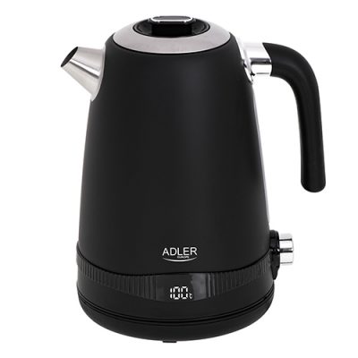 Adler Kettle AD 1295b Electric 2200 W 1.7 L Stainless steel 360° rotational base Black