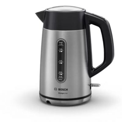 Bosch Kettle DesignLine TWK4P440 Electric 2400 W 1.7 L Stainless steel 360° rotational base Black/Stainless Steel