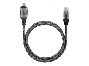 Goobay USB-A 3.1 to RJ45 Ethernet Cable, 1 m 70696 Black