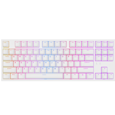 Genesis THOR 404 TKL Mechanical Gaming Keyboard Wired US Gateron Yellow Pro White RGB