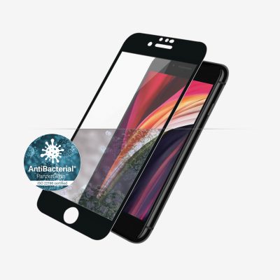 PanzerGlass Apple iPhone 6/6s/7/8/SE 2020 Hybrid glass Black Rounded edges; 100% touch preservation; Crystal clear Screen Protector