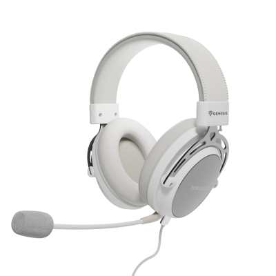 Genesis Gaming Headset Toron 301 Wired Over-Ear Microphone White