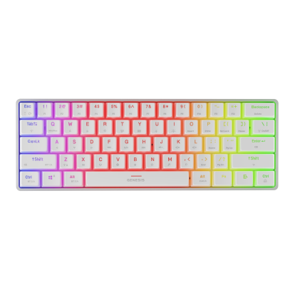 Genesis THOR 660 G2 Gaming keyboard Wireless/Wired US Tactile White