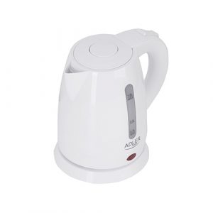 Adler Kettle AD 1272 Electric 1600 W 1 L Stainless steel/Polypropylene 360° rotational base White