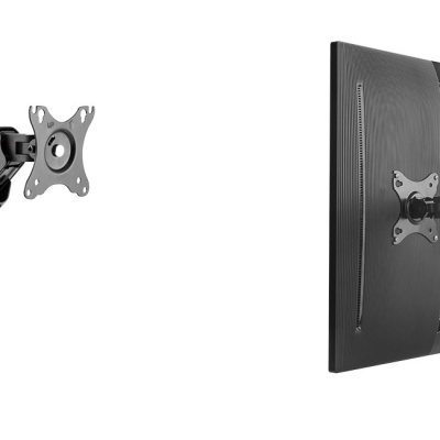 ICY BOX IB-MS304-T, Monitor stand with desk mounted base, for two screens, size up to 27'' Raidsonic