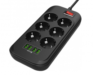 ColorWay 10 A Power Socket CW-CHE64B 17 W
