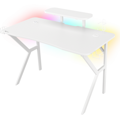 Genesis Gaming Desk Holm 320 RGB White