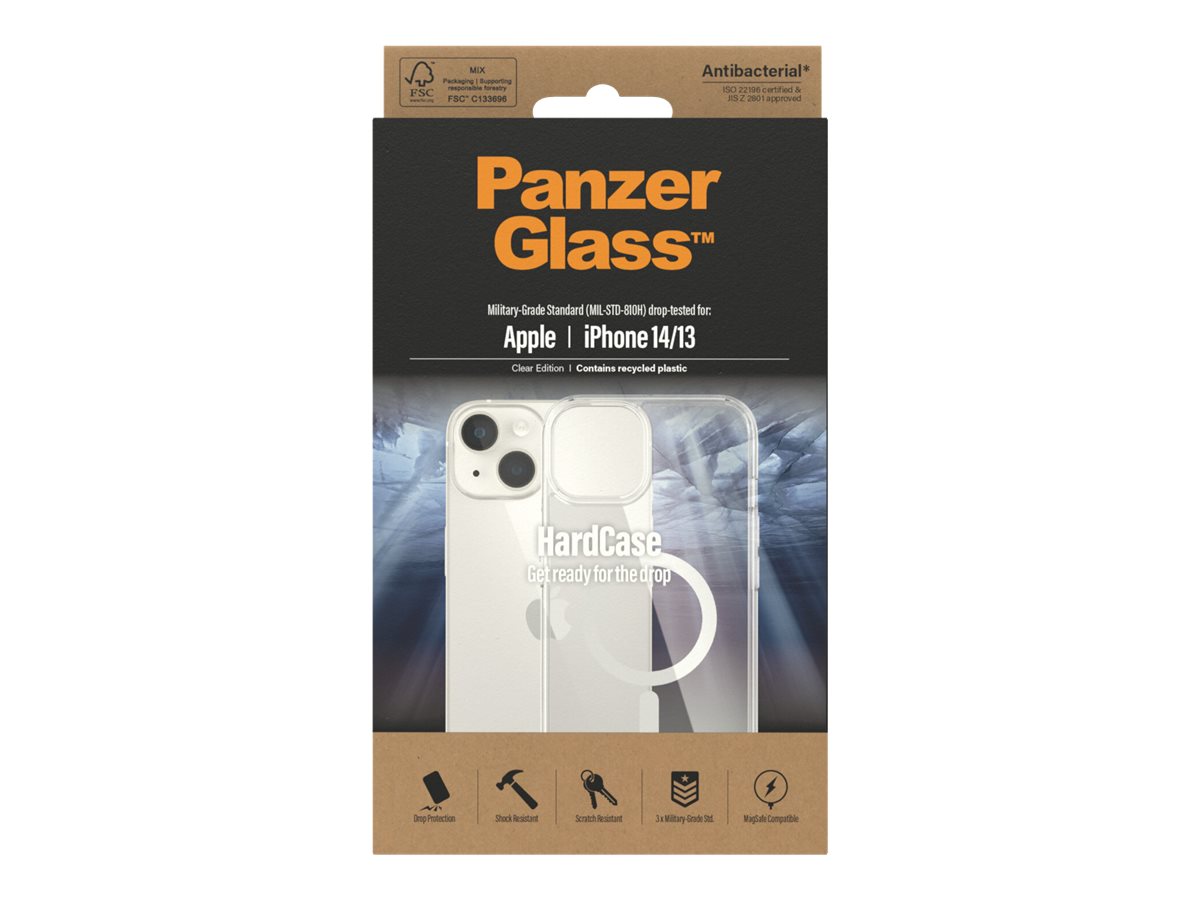 PanzerGlass HardCase MagSafe Compatible Back protection Apple iPhone 14/13 100% Recycled Polyurethane (TPU) Clear MagSafe compatible; Military Grade Standard; 100% recycled frame material - Image 6