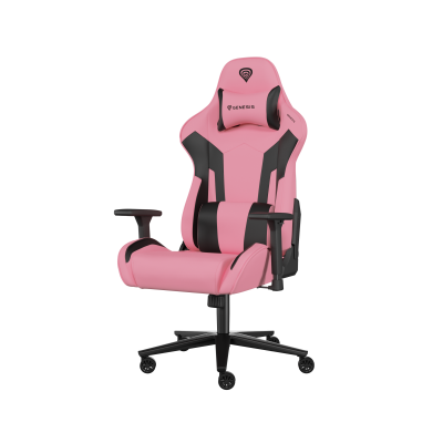 Genesis Gaming Chair Nitro 720 Backrest upholstery material: Eco leather, Seat upholstery material: Eco leather, Base material: Metal, Castors material: Nylon with CareGlide coating Black/Pink