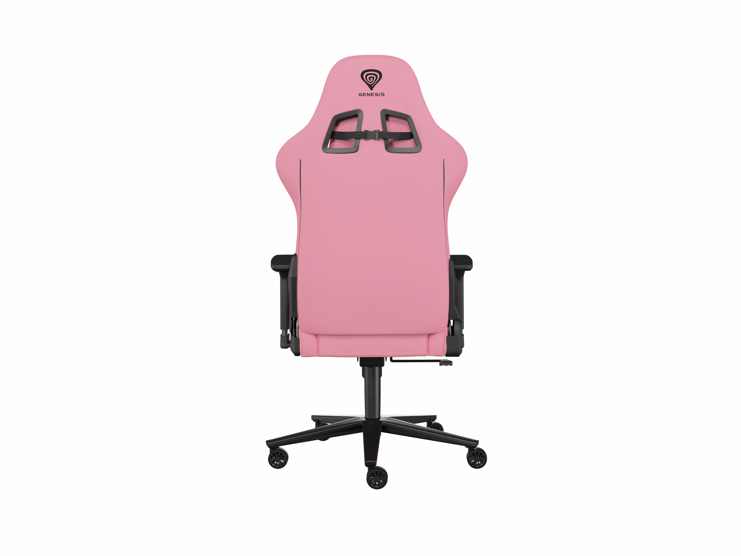 Genesis Gaming Chair Nitro 720 Backrest upholstery material: Eco leather, Seat upholstery material: Eco leather, Base material: Metal, Castors material: Nylon with CareGlide coating Black/Pink - Image 4