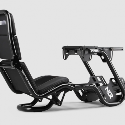 Next Level Racing F-GT Pro Formula and GT Grey Edition Racing Simulator Cockpit Steel Grey
