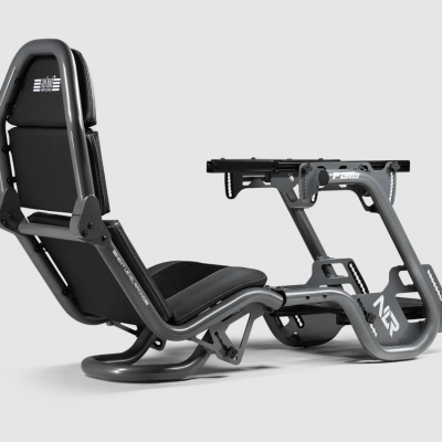 Next Level Racing F-GT Pro Formula and GT Grey Edition Racing Simulator Cockpit Steel Grey