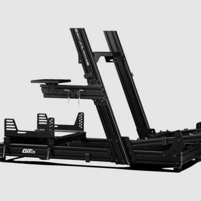 Next Level Racing GTElite Wheel Plate Edition Racing Simulator Cockpit Aluminum; Carbon Steel Black