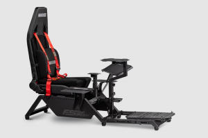 Next Level Racing Flight Simulator Cockpit Black and Red