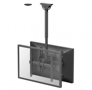 Neomounts NM-C440DBLACK Dual monitor/TV mount ceiling Adjustable Height, Rotate, Tilt, Swivel 32-60 " Maximum weight (capacity) 45 kg Black