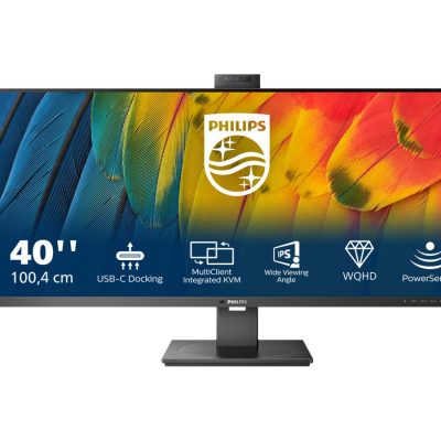 Philips Business Monitor 40B1U5601H/00 40 " IPS 21:9 100 Hz 4 ms 3440 x 1440 pixels 300 cd/m² Black