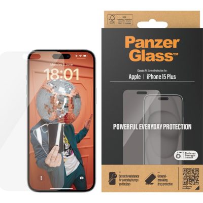 PanzerGlass Screen protector Apple IPhone 15 Plus Glass Transparent