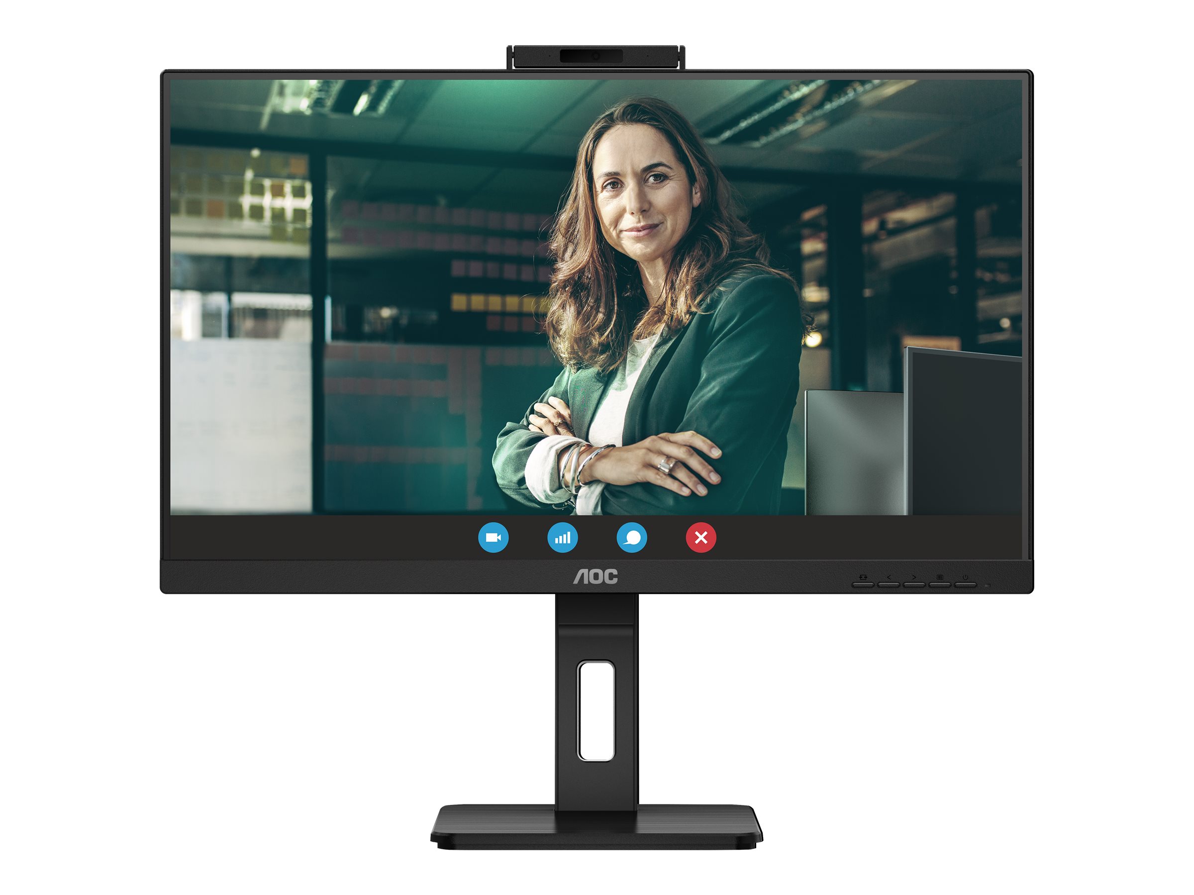 AOC Monitor Q27P3CW 27 " IPS QHD 16:9 75 Hz 4 ms 2560 x 1440 350 cd/m² HDMI ports quantity 2 Black - Image 2