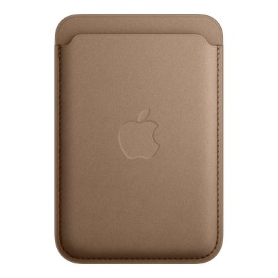 Apple iPhone FineWoven Wallet with MagSafe Wallet case iPhone 15 Pro, iPhone 15 Pro Max, iPhone 15, iPhone 15 Plus, iPhone 14 Pro, iPhone 14 Pro Max, iPhone 14, iPhone 14 Plus, iPhone 13 Pro, iPhone 13 Pro Max, iPhone 13 mini, iPhone 13, iPhone 12 Pro, iPhone 12 Pro Max, iPhone 12 mini, iPhone 12 Durable Microtwill Taupe The wallet features strong built-in magnets that allow it to effortlessly snap into place on the back of your iPhone.