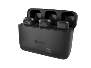 Natec Hopper Lavier Mobile Microphone USB-C, 2 pcs Black Noise reduction