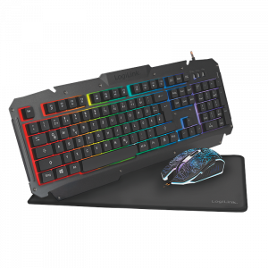 Logilink Gaming-Set, keyboard, mouse and mouspad ID0185 Keyboard, Mouse and Pad Set Wired Mouse included DE