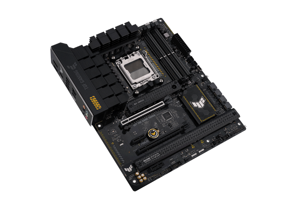 Asus TUF Gaming B650-Plus - motherboard - ATX Processor family AMD B650 Processor socket 1 x Socket AM5 4 DIMM slots - DDR5, non-ECC, ECC, on-die ECC, unbuffered Memory slots 4 Supported hard disk drive interfaces SATA-600 (RAID), 3 x M.2 Number of SATA connectors 4 - Image 3