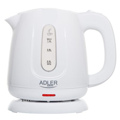 Adler Kettle AD 1373 Electric 850 W 1 L Polypropylene 360° rotational base White
