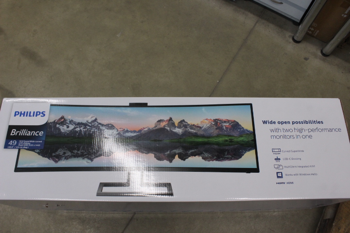SALE OUT. Philips 499P9H/00 48,8" (124 cm) VA/32:9, 5120 x 1440, 450 cd/m2/ HDMI, USB/ Black, DAMAGED PACKAGING SALE OUT. Philips SuperWide curved LCD display 499P9H/00 48.8 " VA Dual QHD 32:9 70 Hz 5 ms 5120 x 1440 pixels 450 cd/m² Headphone out HDMI ports quantity 2 Black DAMAGED PACKAGING - Image 2