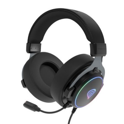 Genesis Gaming Headset Neon 764 Wired Over-Ear Microphone Black