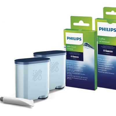 Philips Coffee maker Maintenance kit: oil, 2xAquaClean, 6xcoffee oil remover tablets, 6xMilk circuit cleaner sachets CA6707/10