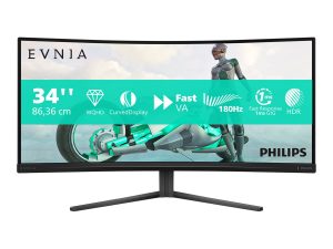 Philips 34M2C3500L/00 34 " VA 21:9 180 Hz 1 ms 3440 x 1440 pixels 300 cd/m² HDMI ports quantity 2 Warranty 24 month(s)