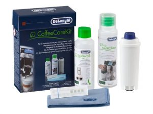 Delonghi DLSC306 Maintenance Care Kit for Bean to Cup & Espresso Coffee Machines, includes five cleaning accessories